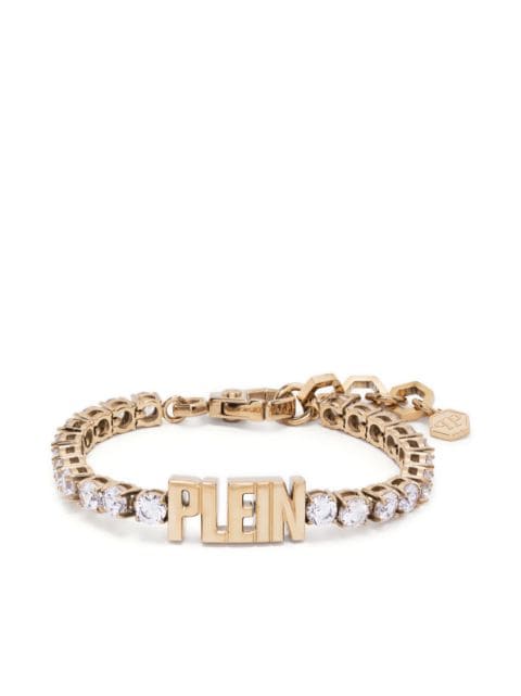 Philipp Plein logo-lettering tennis bracelet