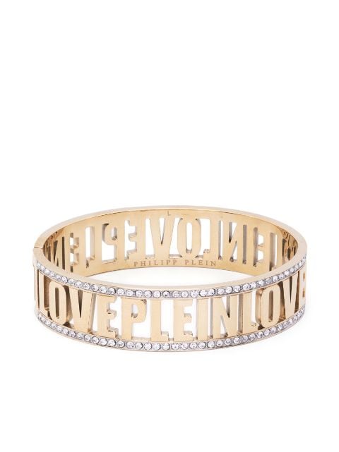 Philipp Plein logo-lettering band bracelet