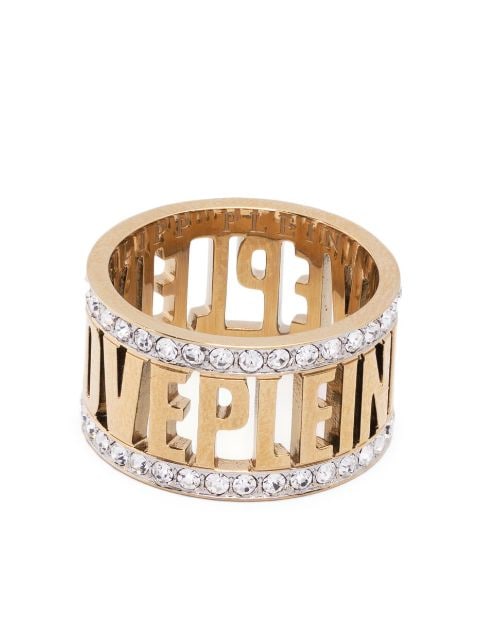 Philipp Plein anillo con letras del logo