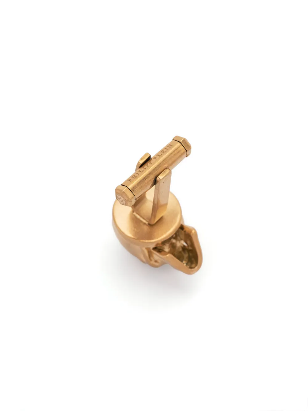 Philipp Plein 3D-skull cufflinks - Gold