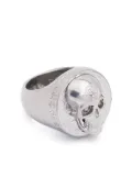 Philipp Plein 3D skull-motif ring - Silver