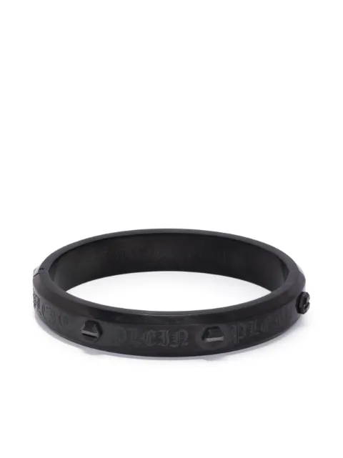 Philipp Plein Hexagon logo-engraved bracelet