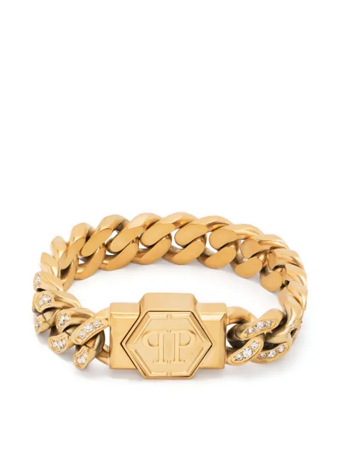Philipp Plein Hexagon crystal-embellished bracelet