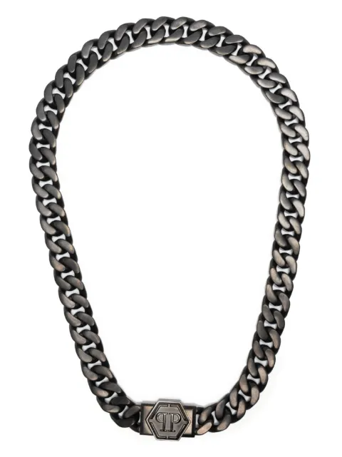 Philipp Plein Hexagon chain necklace