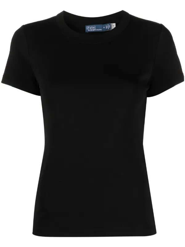 Polo Ralph Lauren crew-neck Cotton T-shirt Black FARFETCH PH