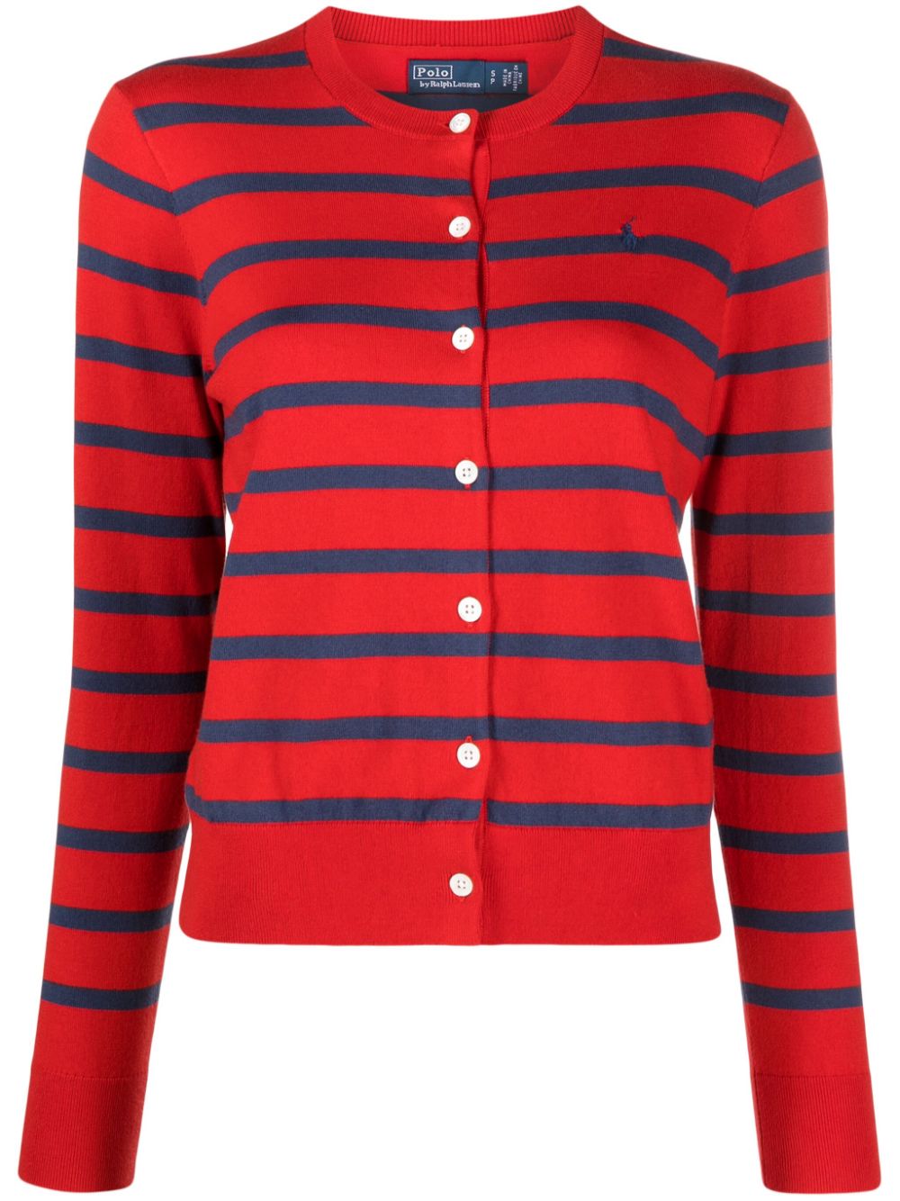 Polo Ralph Lauren logo-embroidered Striped Cardigan - Farfetch