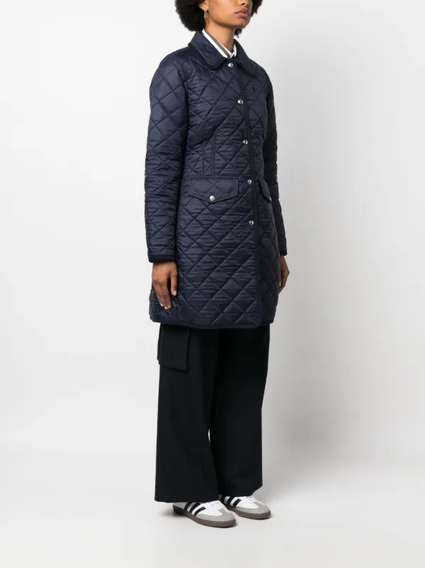 コート LAUREN RALPH LAUREN Woman Coat Blue 200957610 001 Polo Ralph Lauren Poly Quilted Coat | Blue | FARFETCH