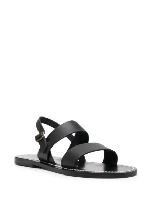 サンダル KJACQUES Men Sandals BARIGOULEHTNFBCNC PULNOIR BLACK K. Jacques Leather sandals for Men | Online Sale up to 64