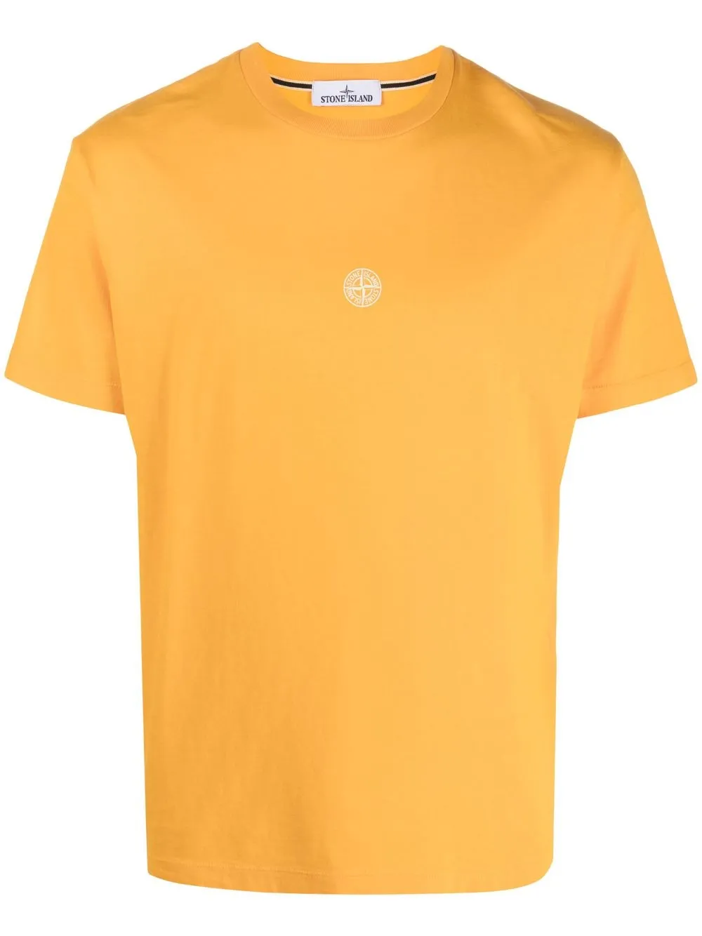 

Stone Island playera manga corta con logo estampado - Naranja