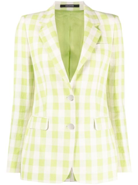 Tagliatore check-print single-breasted blazer Women