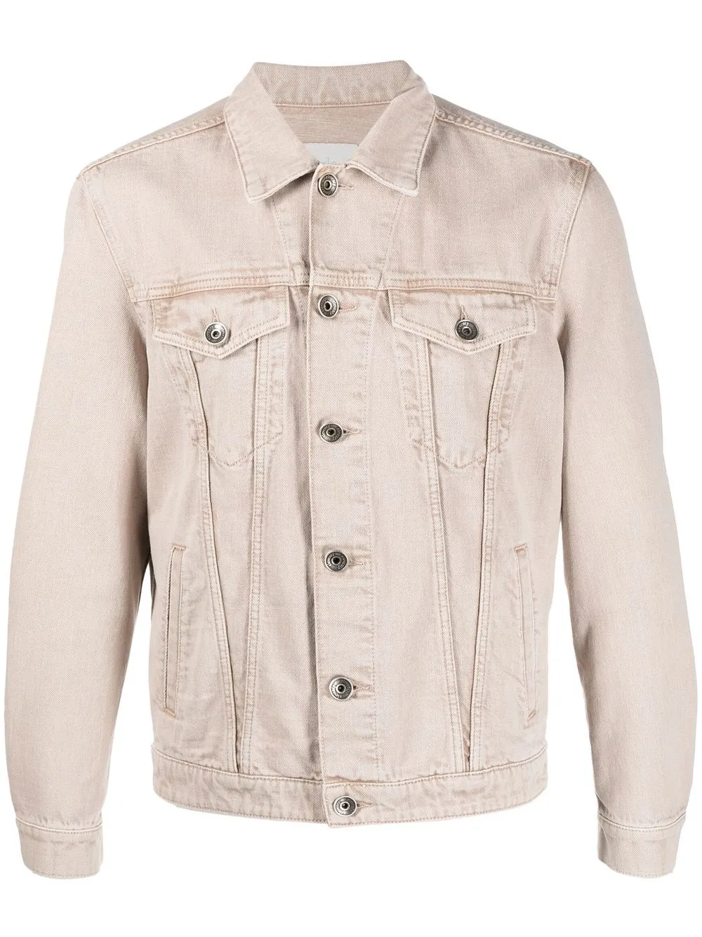 

Eleventy button-down fastening denim jacket - Neutrals