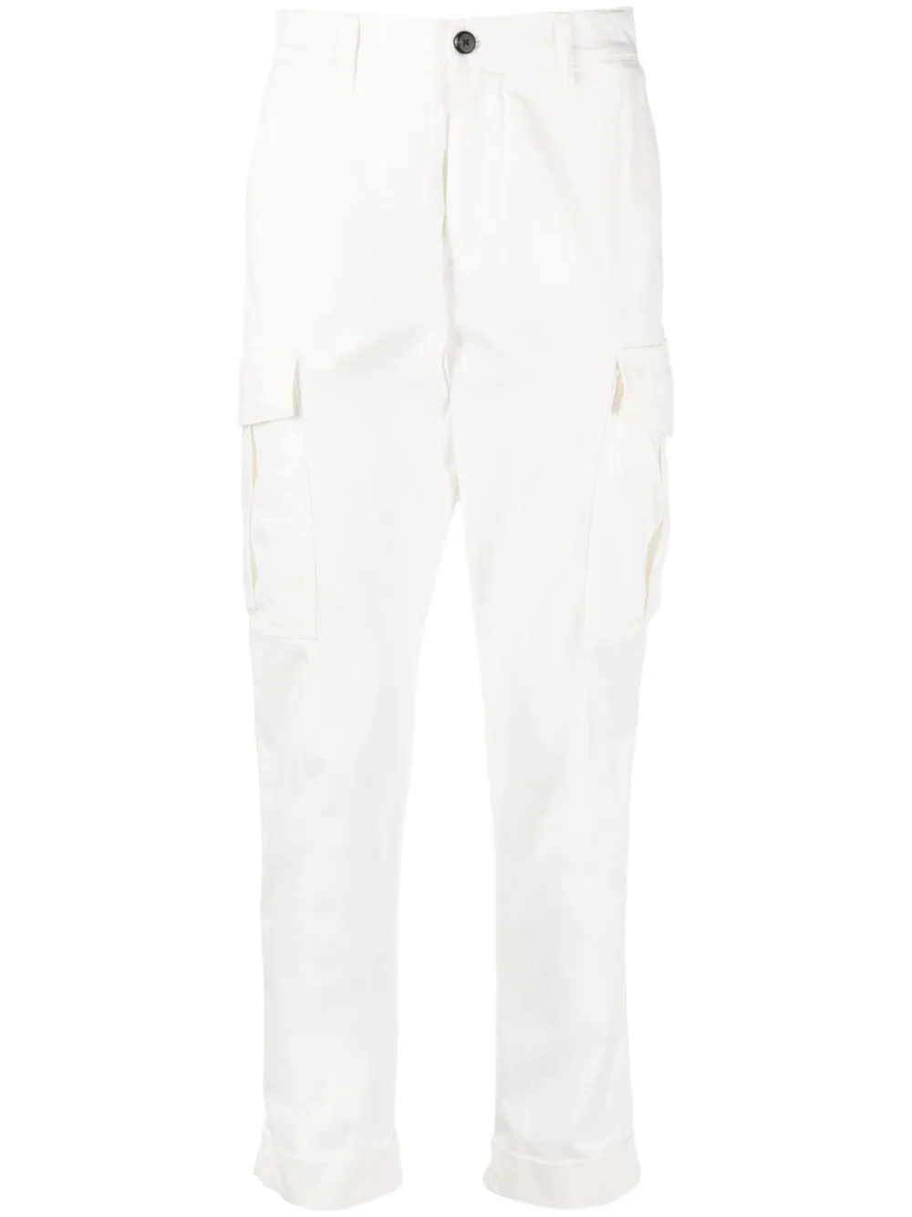 Eleventy straight-leg cargo trousers - White