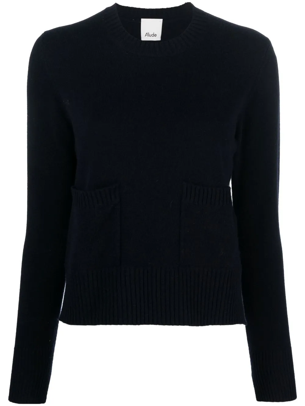 

Allude patch-pockets knitted jumper - Blue