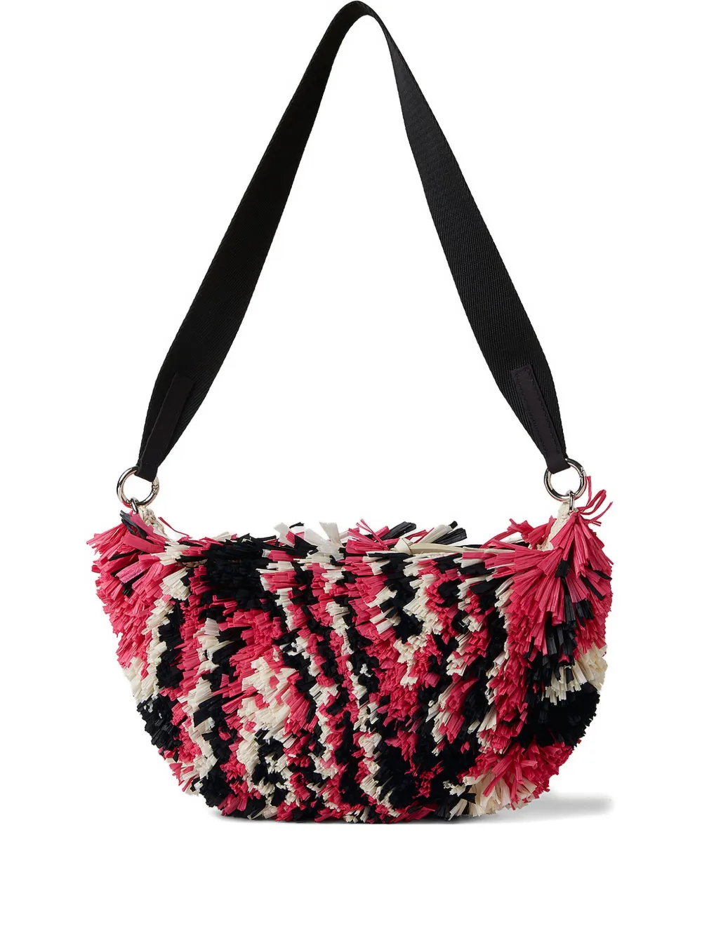 Collina Strada zipped moon bag | Pink | Image 1