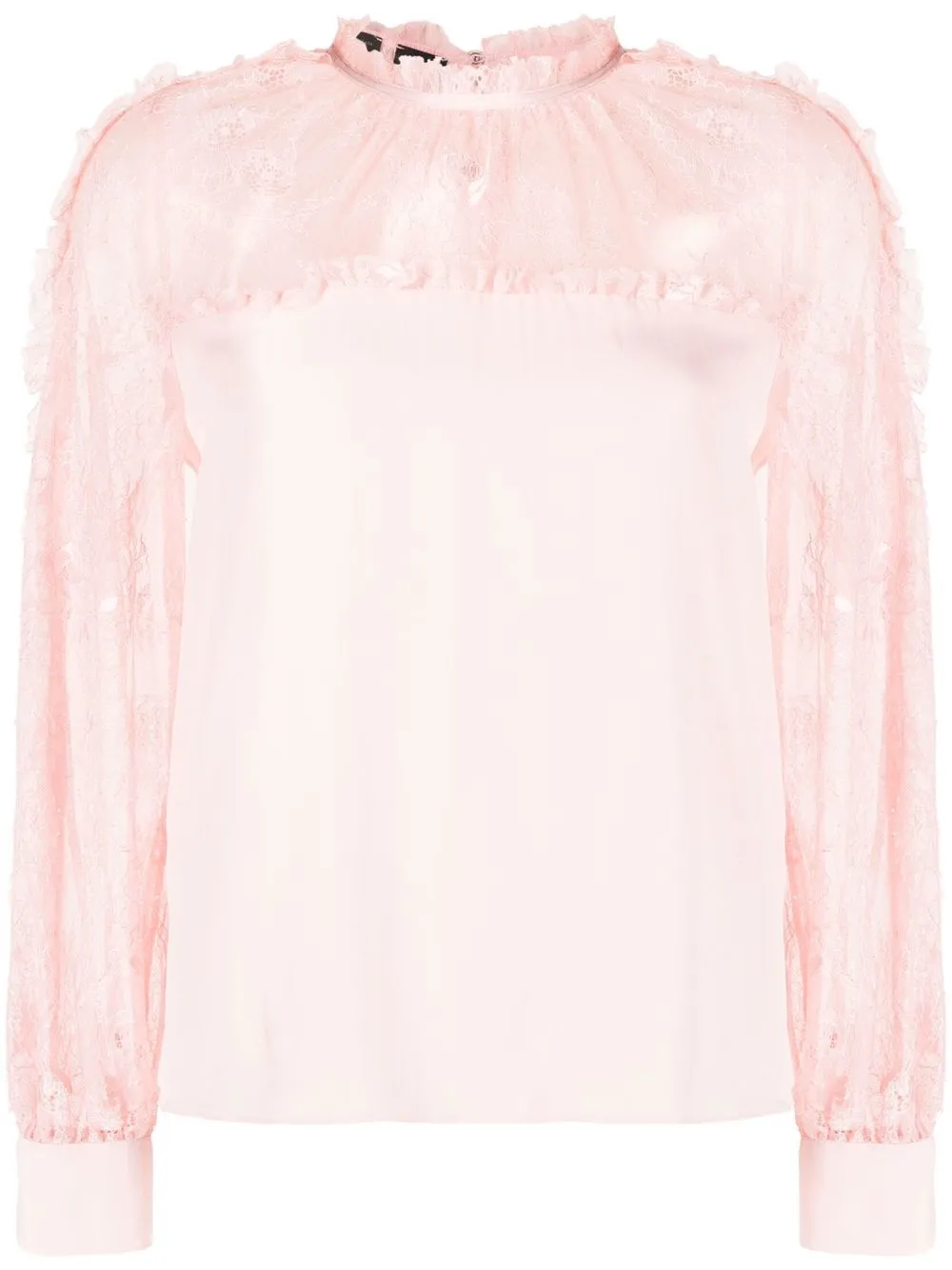 

PINKO sheer-lace detail top