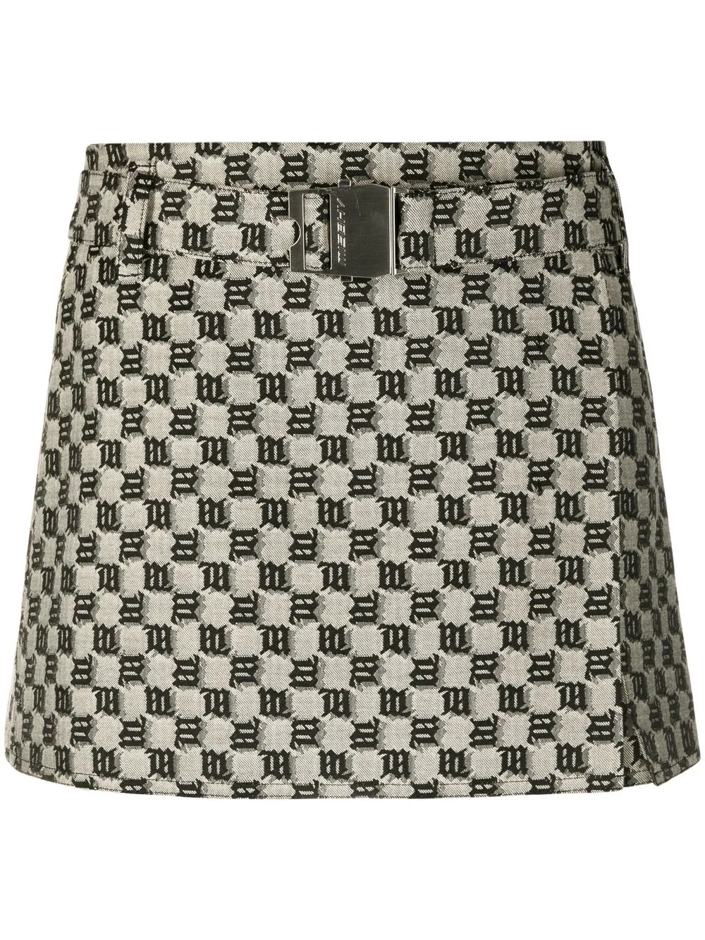 

MISBHV monogram A-line miniskirt - Grey