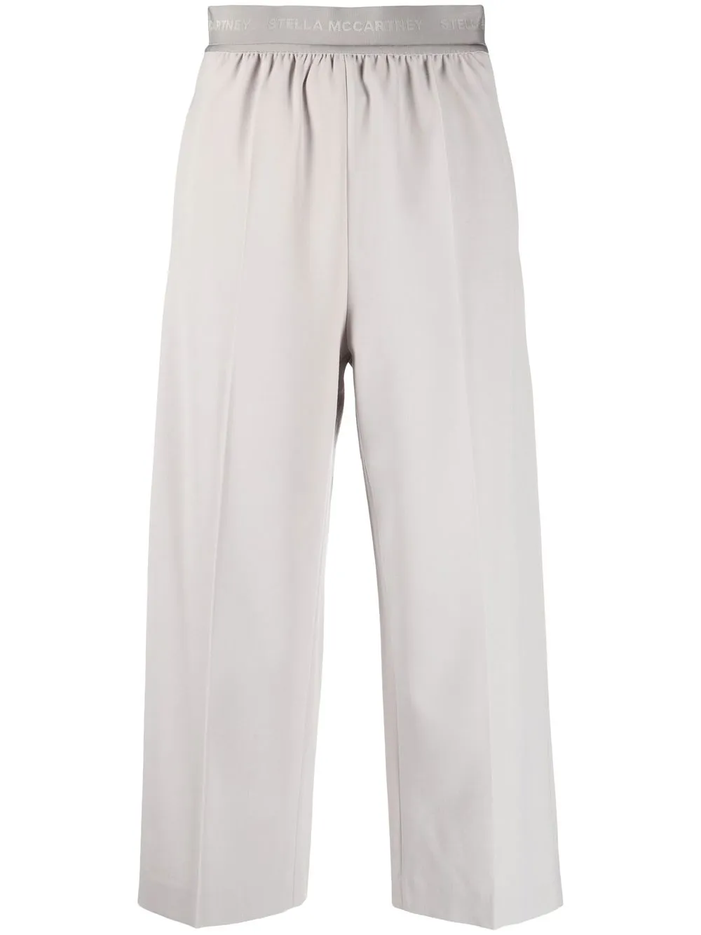 

Stella McCartney pantalones capri con diseño ancho - Gris