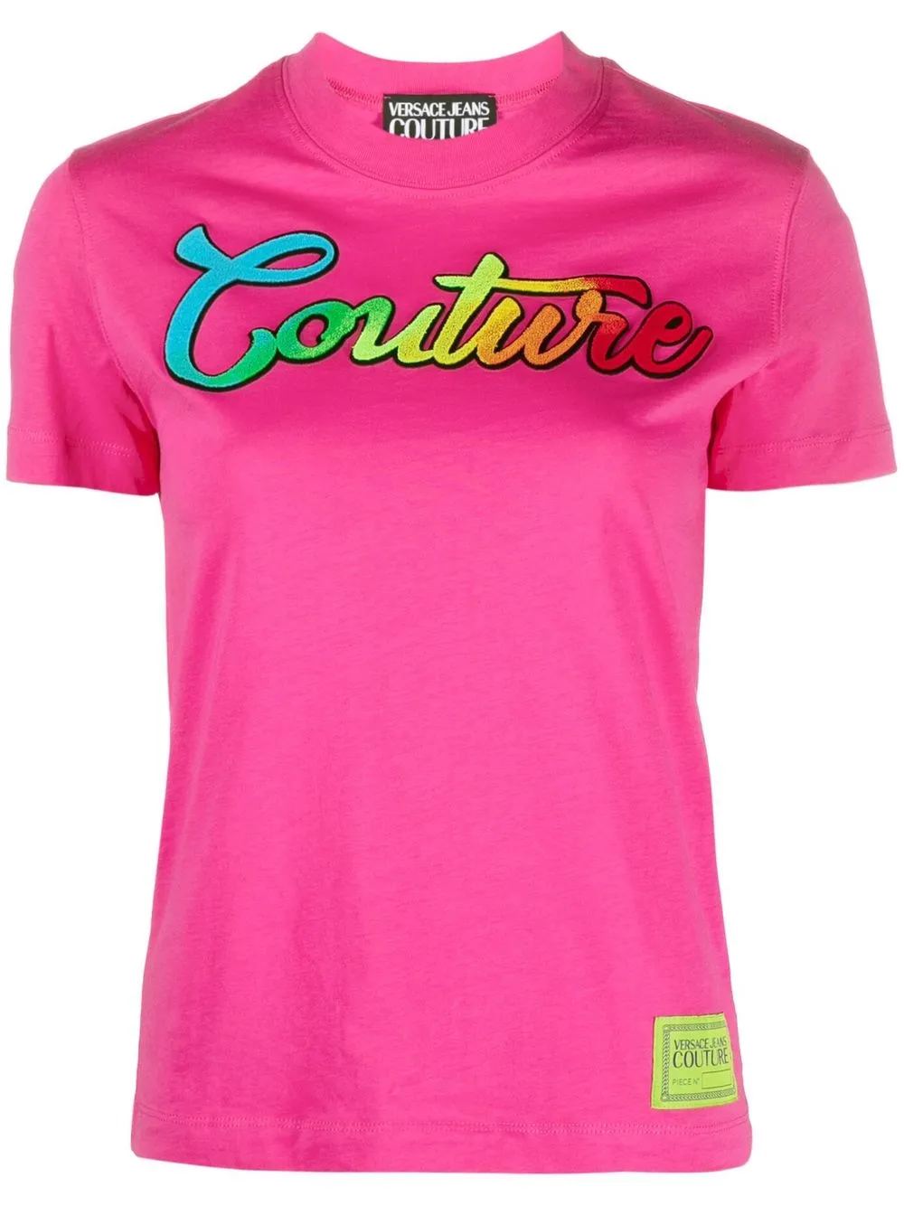 

Versace Jeans Couture playera con logo bordado - Rosado