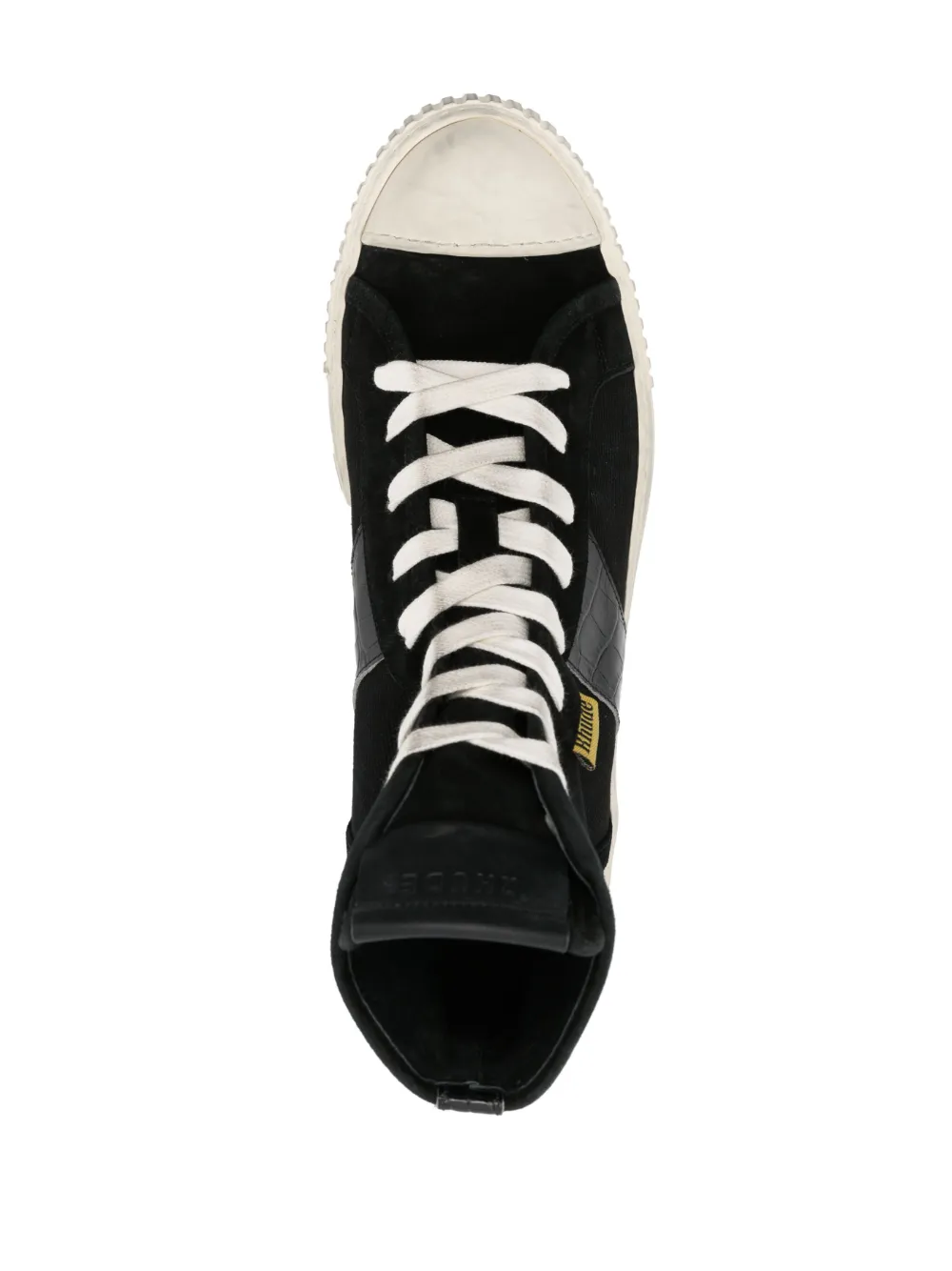 Shop Rhude Bel Airs High-top Sneakers In Black