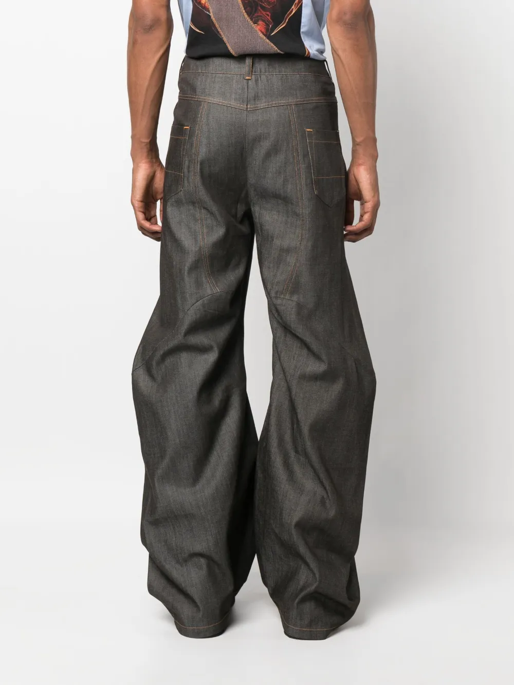 Luke Engineered Flare trousers