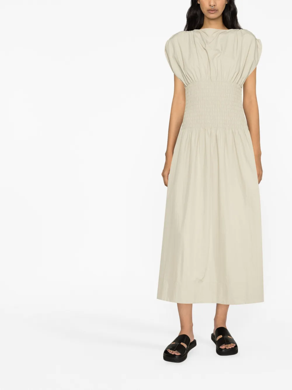 St. Agni Gelaagde midi-jurk - Beige
