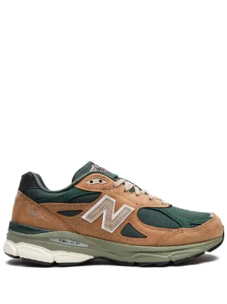 New Balance 990 v3 Made In USA “Tan/Green” Sneakers | Brown | FARFETCH
