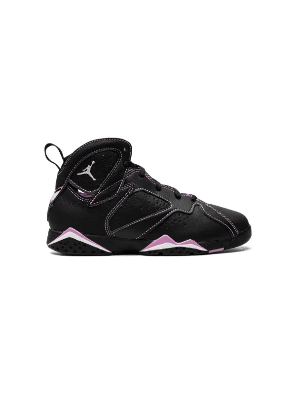 Jordan Kids Air Jordan 7 Retro Barely Grape sneakers kids Leather Rubber Fabric 3Y Black