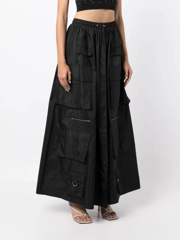 High waist rok zwart sale