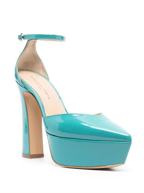 Aqua on sale blue pumps