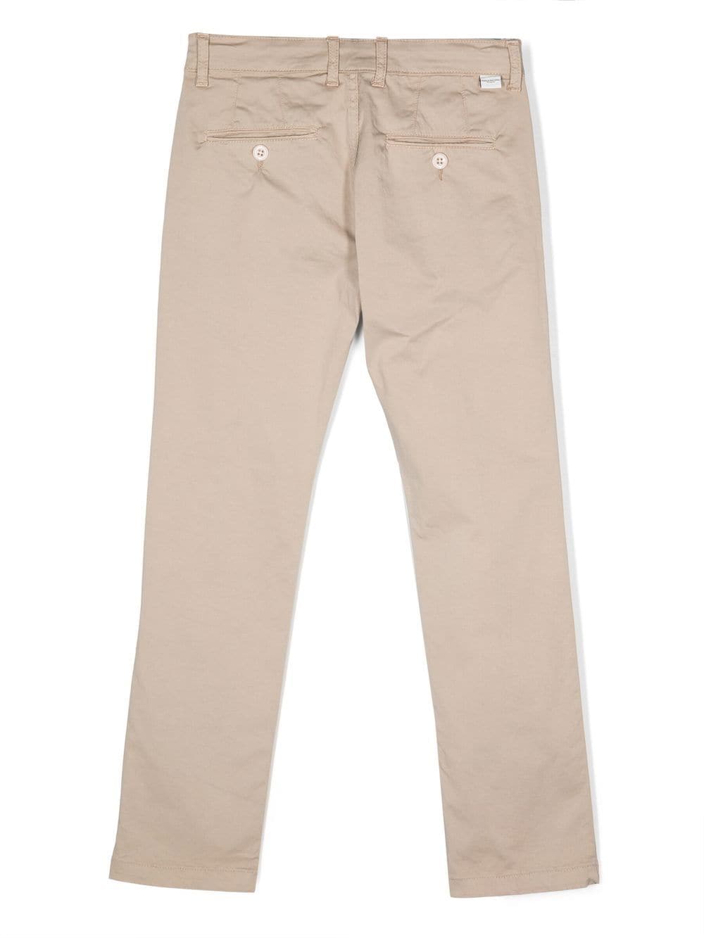 Paolo Pecora Kids Slim-fit broek - Beige