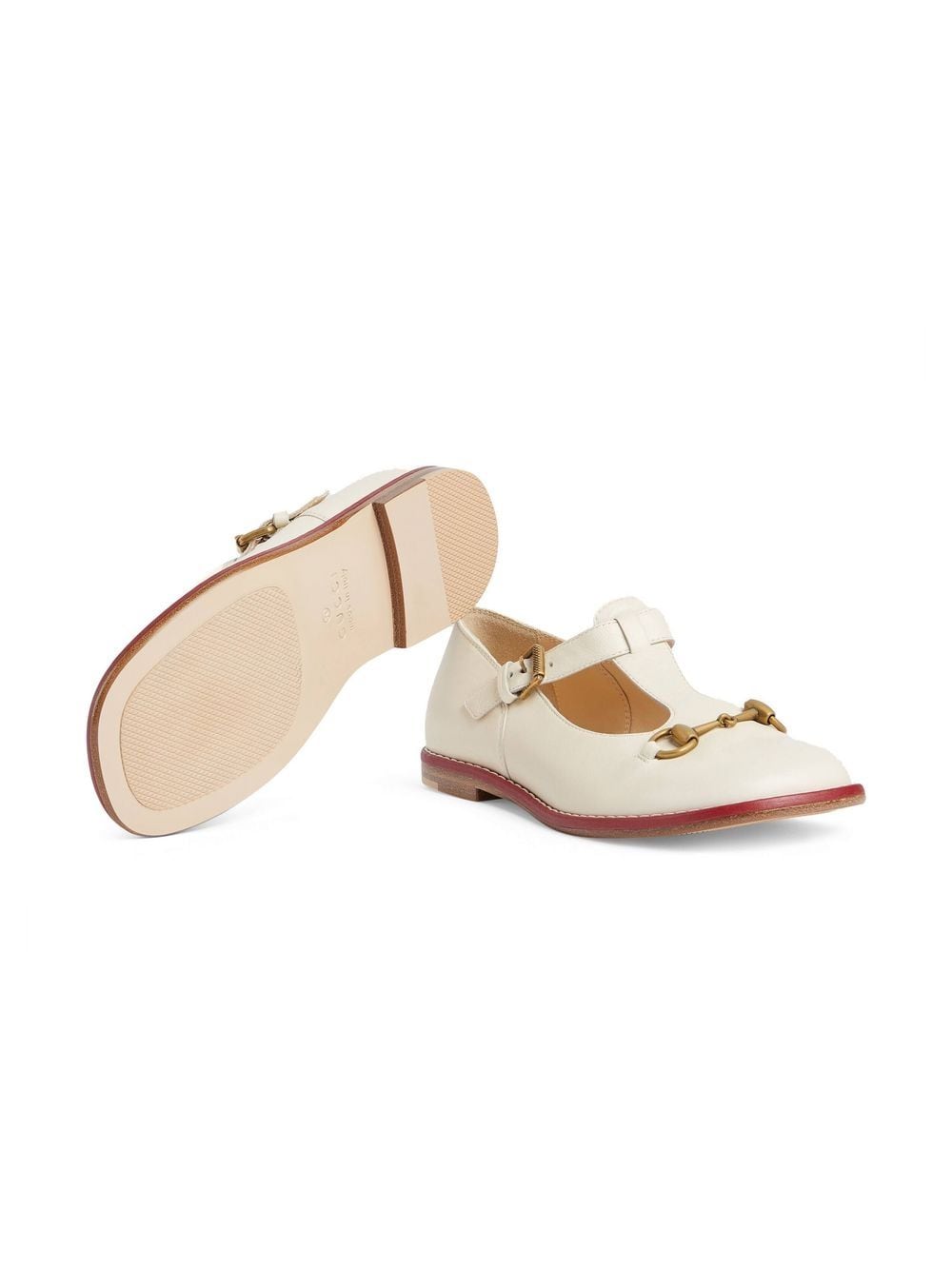 Shop Gucci Children's Loafer With Horsebit In White