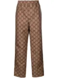 Gucci GG ripstop cropped trousers - Brown