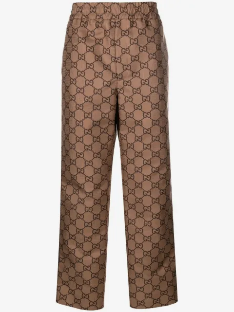 Gucci GG ripstop cropped trousers
