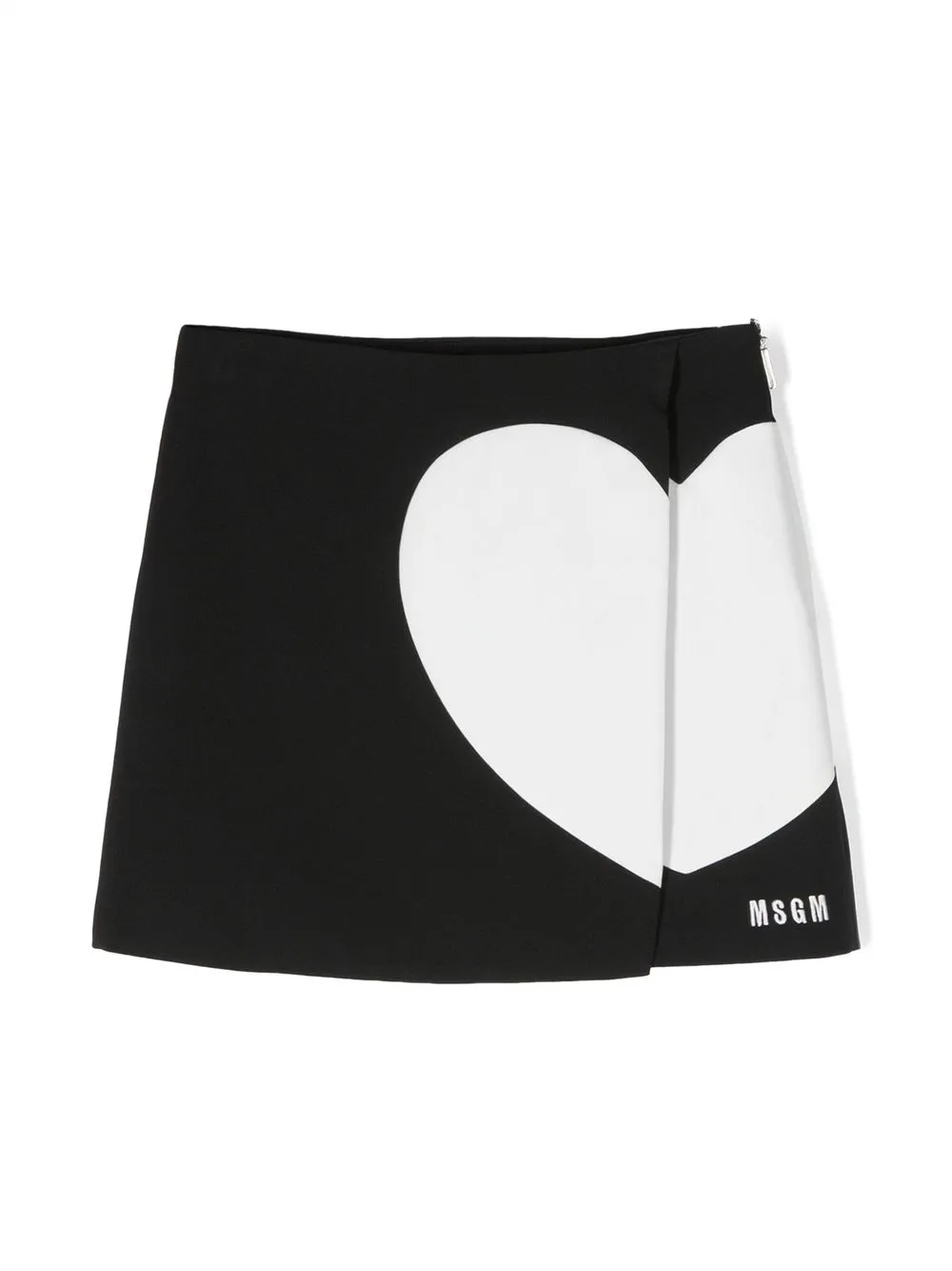 

MSGM Kids heart-print mini skirt - Black