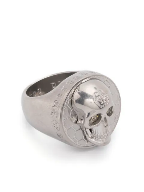 Philipp Plein anillo con motivo Skull en 3D