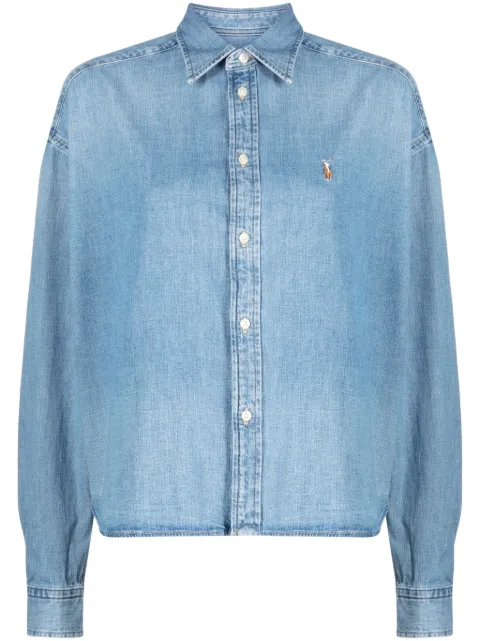 Polo Ralph Lauren Camicia denim con ricamo