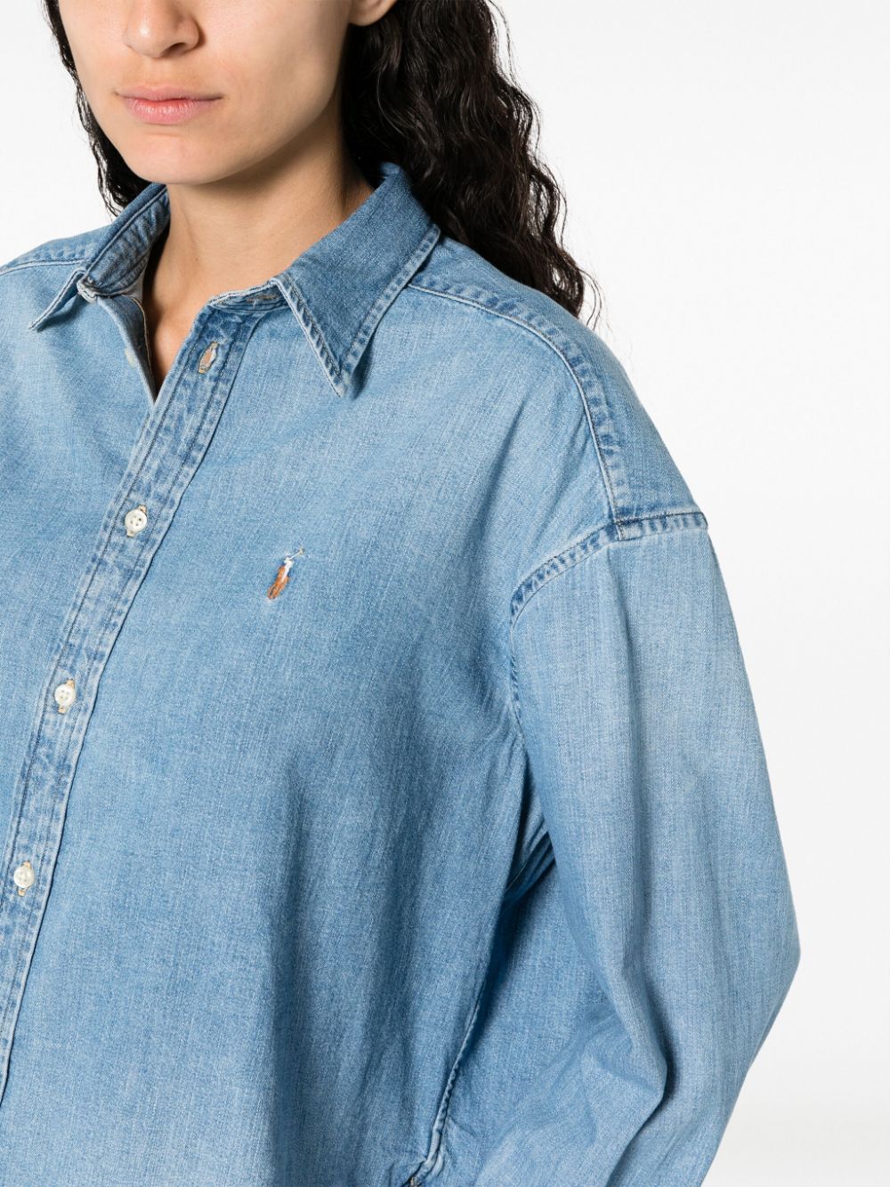 Polo Ralph Lauren logo-embroidered Shirt Denim - Farfetch