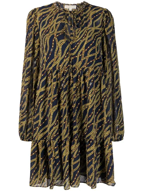 Michael Michael Kors vestido con cadena estampada 