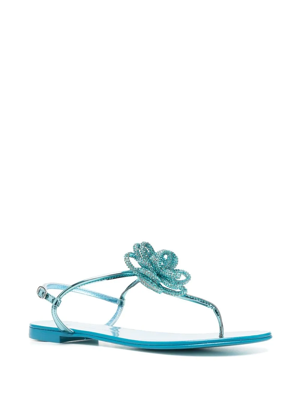 Giuseppe Zanotti Sandalen verfraaid met kristallen - Blauw