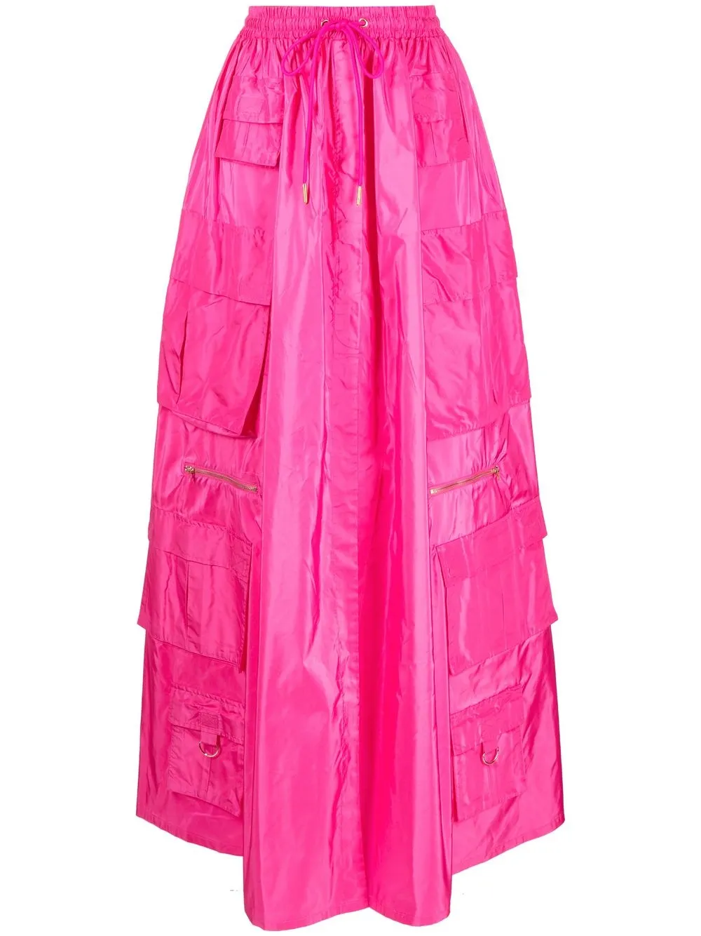 Cynthia Rowley High-waist Cargo Skirt In Pink