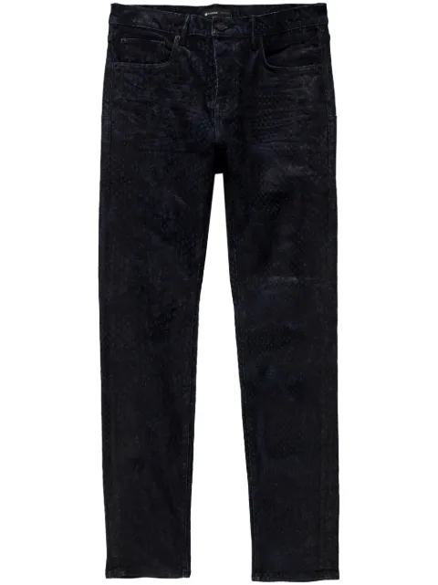 Purple Brand snakeskin-effect skinny jeans