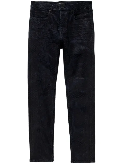 Jean skinny à effet peau de serpent - Purple Brand - Modalova