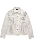 Purple Brand P027 oversized denim jacket - White