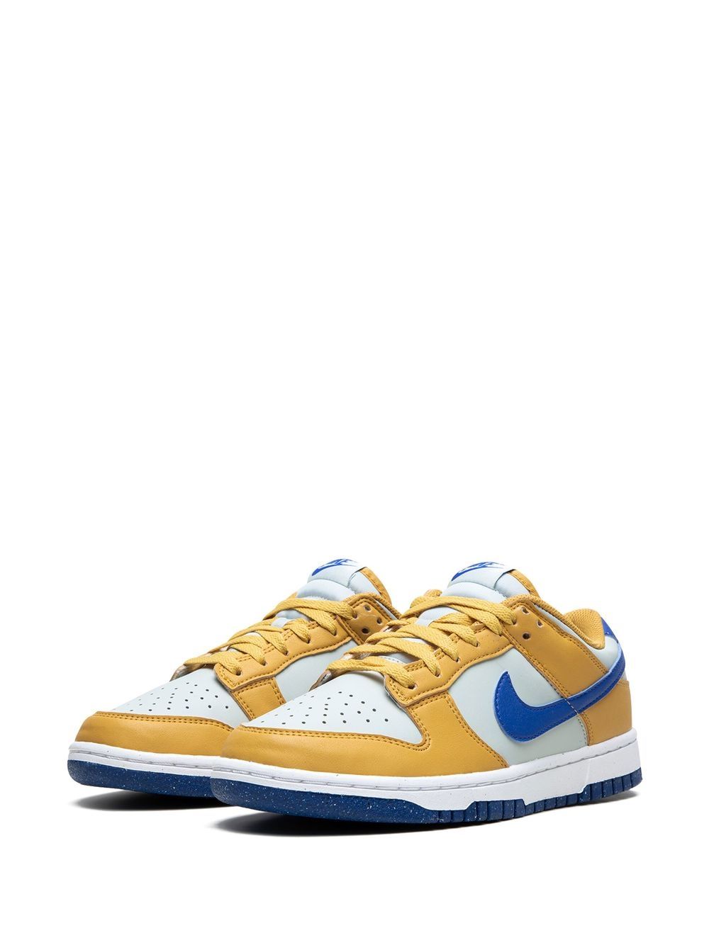 Shop Nike Dunk Low Next Nature "wheat Gold Royal" Sneakers In Yellow