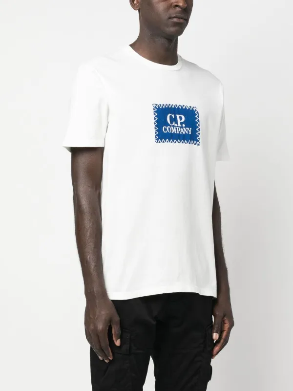 cp company printed label t shirt