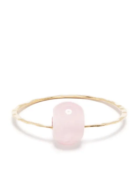 Jil Sander stone-pendant bangle bracelet 