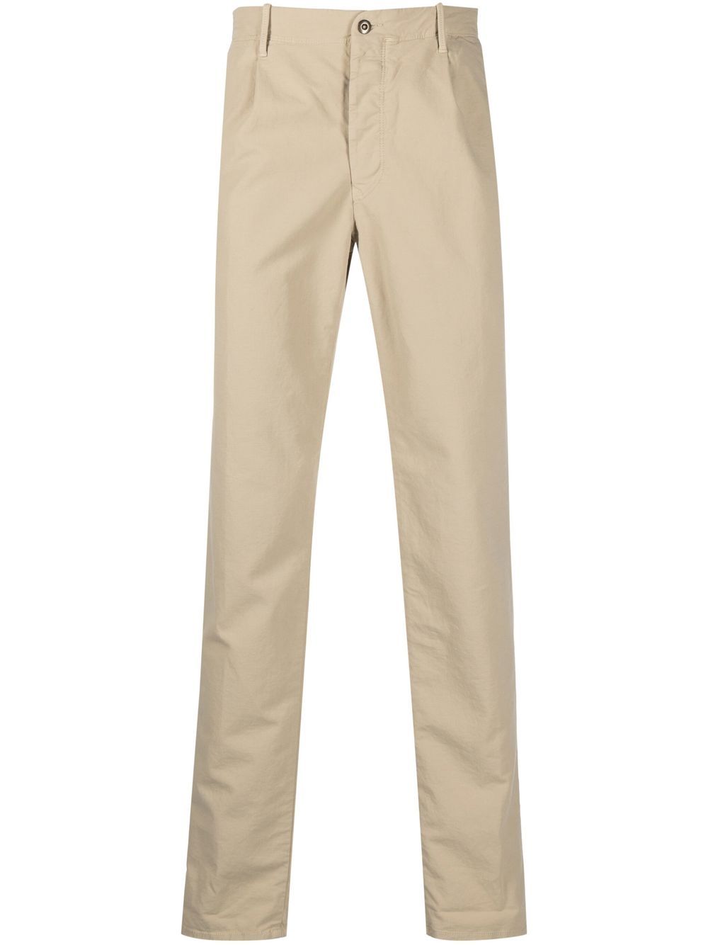 Incotex pleat-detail straight-leg trousers - Neutrals