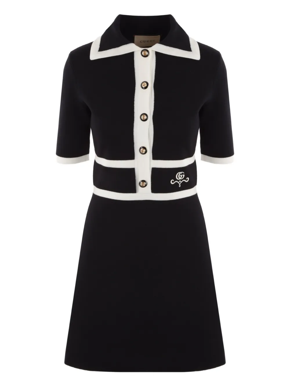 Gucci コントラストトリム ドレス 19697152_59993928_1000.jpg