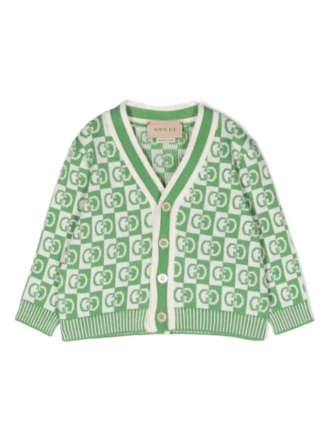 Gucci Kids cárdigan con motivo Interlocking G