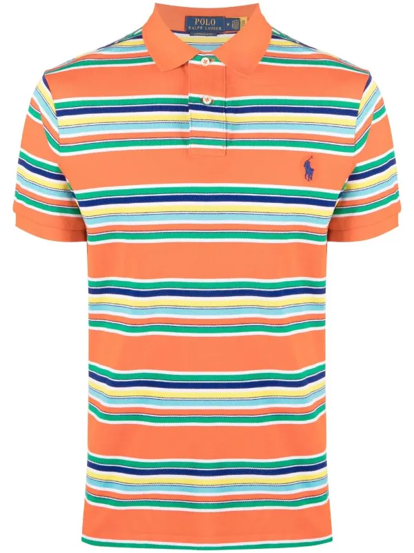 Polo Ralph Lauren ストライプ ポロシャツ | オレンジ | FARFETCH JP